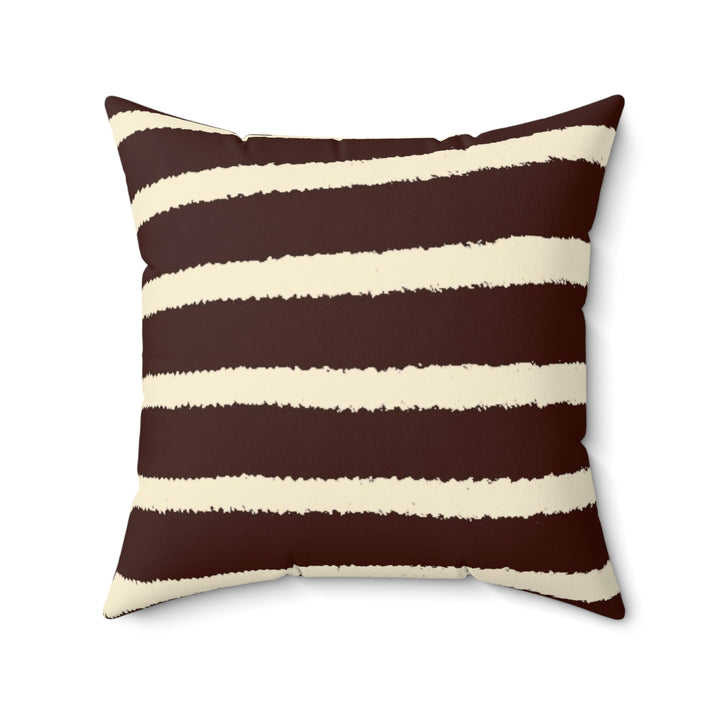 Brown Animal Stripe Pillow - GLOBAL+ART+STYLE