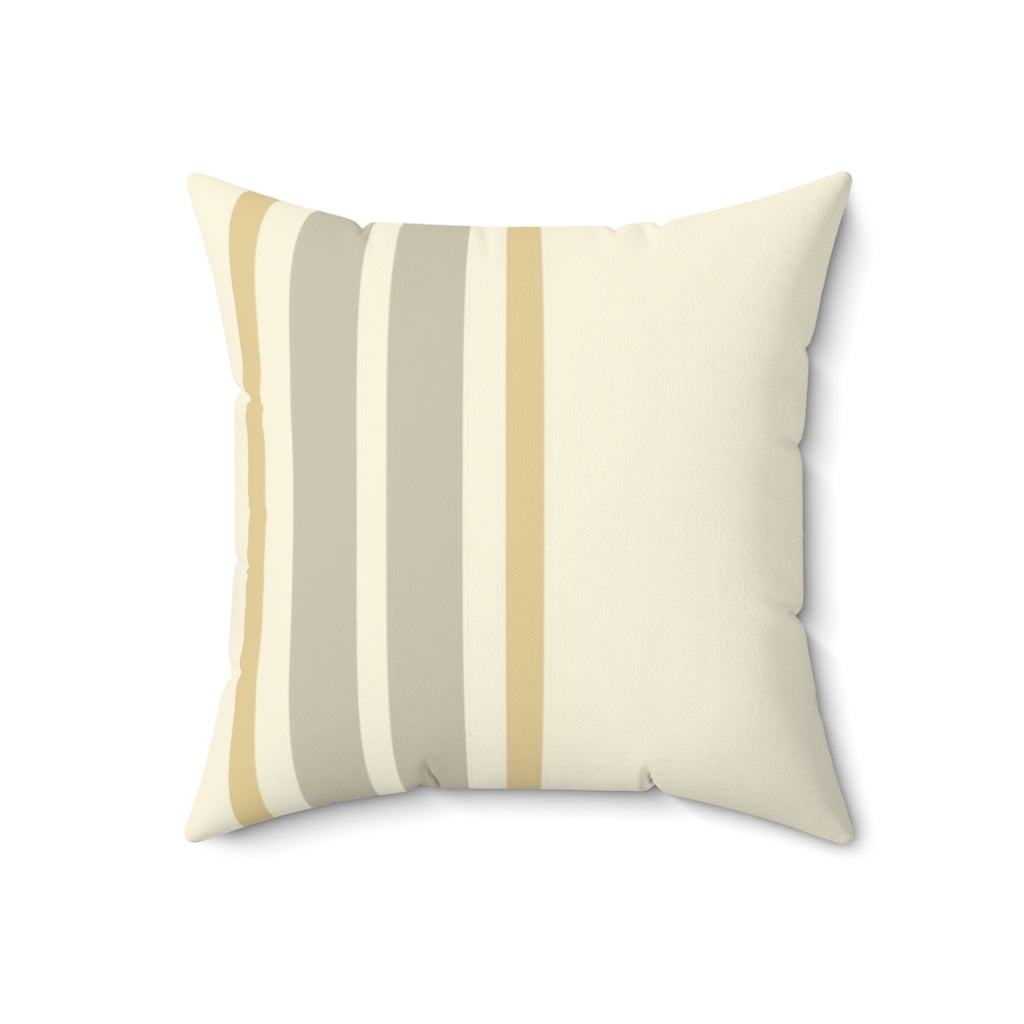 Gold and Greige Stripe on Shell. - GLOBAL+ART+STYLE