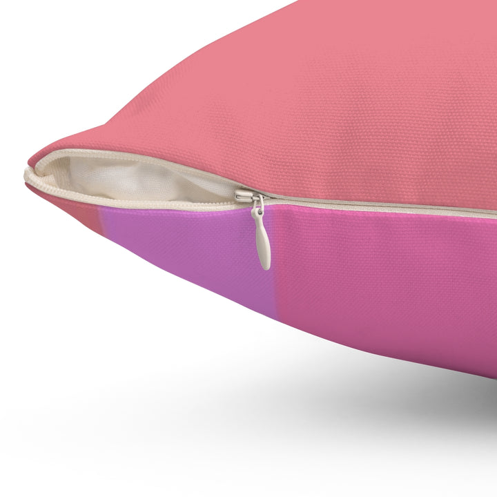 Pink and Salmon Striped Pillow - GLOBAL+ART+STYLE