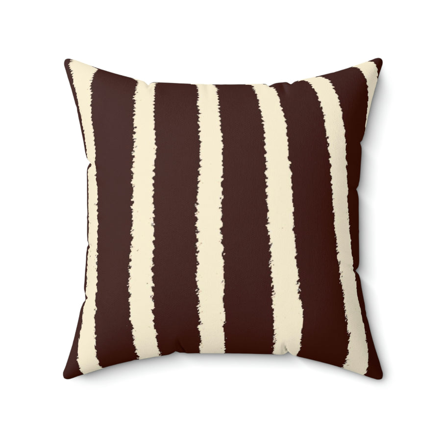 Brown Animal Stripe Pillow - GLOBAL+ART+STYLE