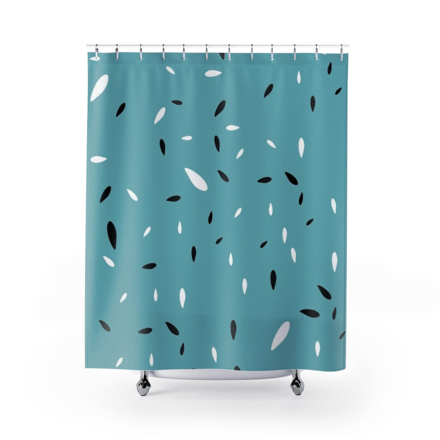 Light Blue Shower Curtain - GLOBAL+ART+STYLE