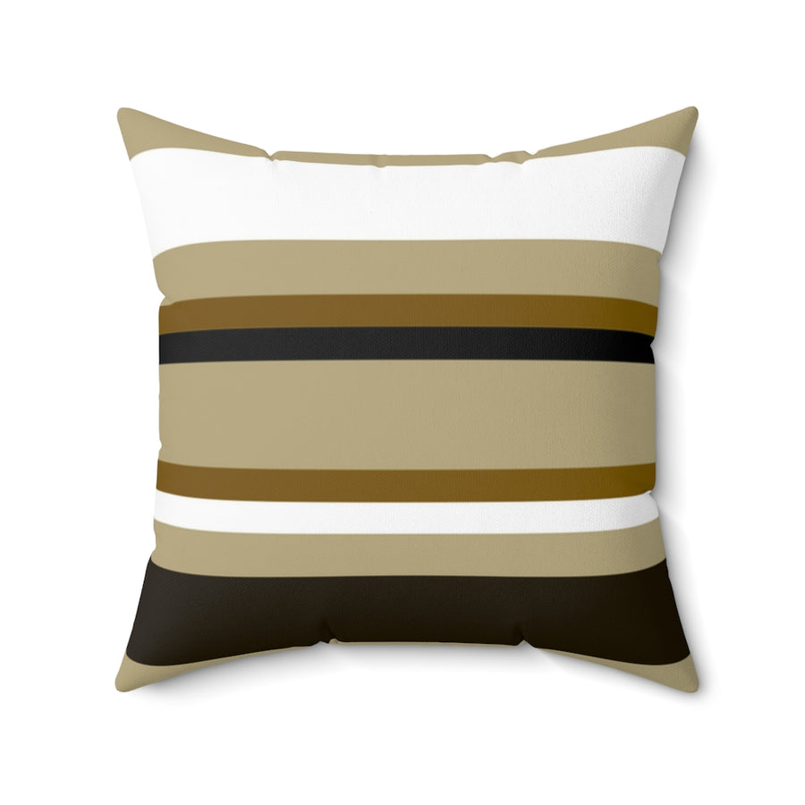 Earth Toned with Black Stripe pillow - GLOBAL+ART+STYLE