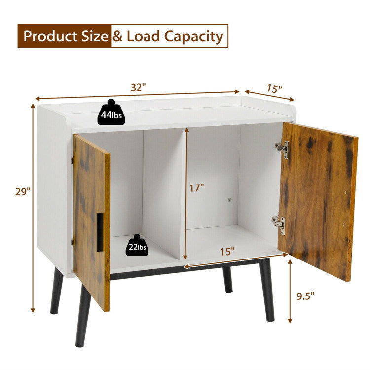 Mid-Century Wood Storage Cabinet